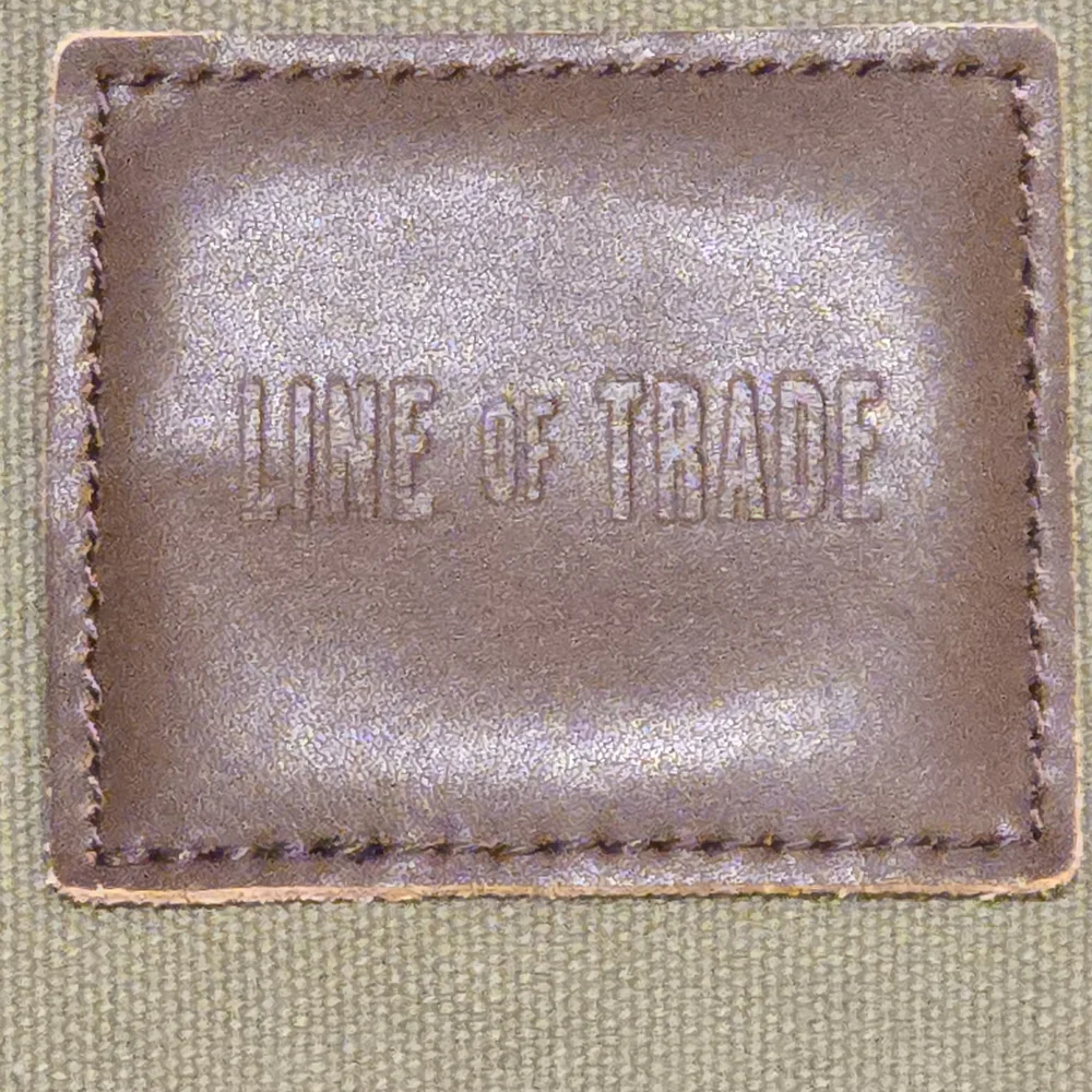 ​Line of Trade Canvas & Leather Mason Dispatch Bag - Olive Green